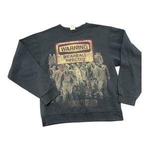 The Walking Dead Warning 2012 Promo Crewneck Sweater